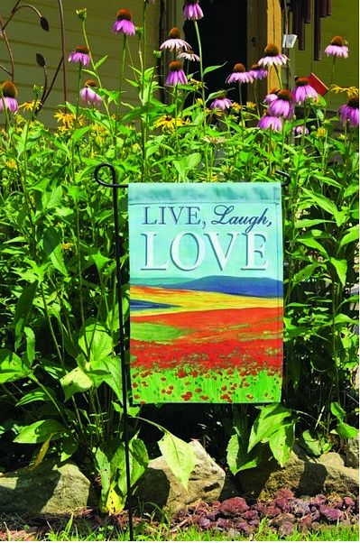 Live Love Landscape House Flag